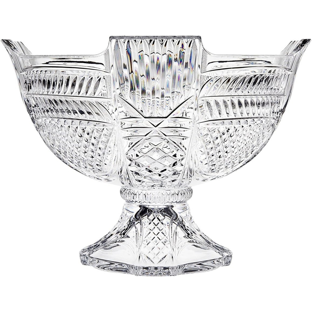 Godinger Crystal Lexington Footed Centerpiece Bow